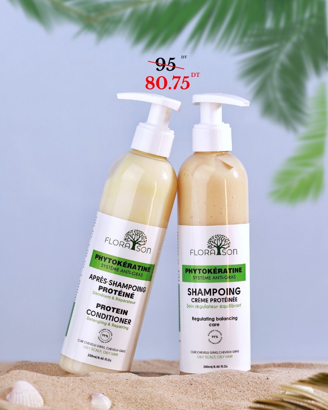 Phytokeratin range for combination to oily hair