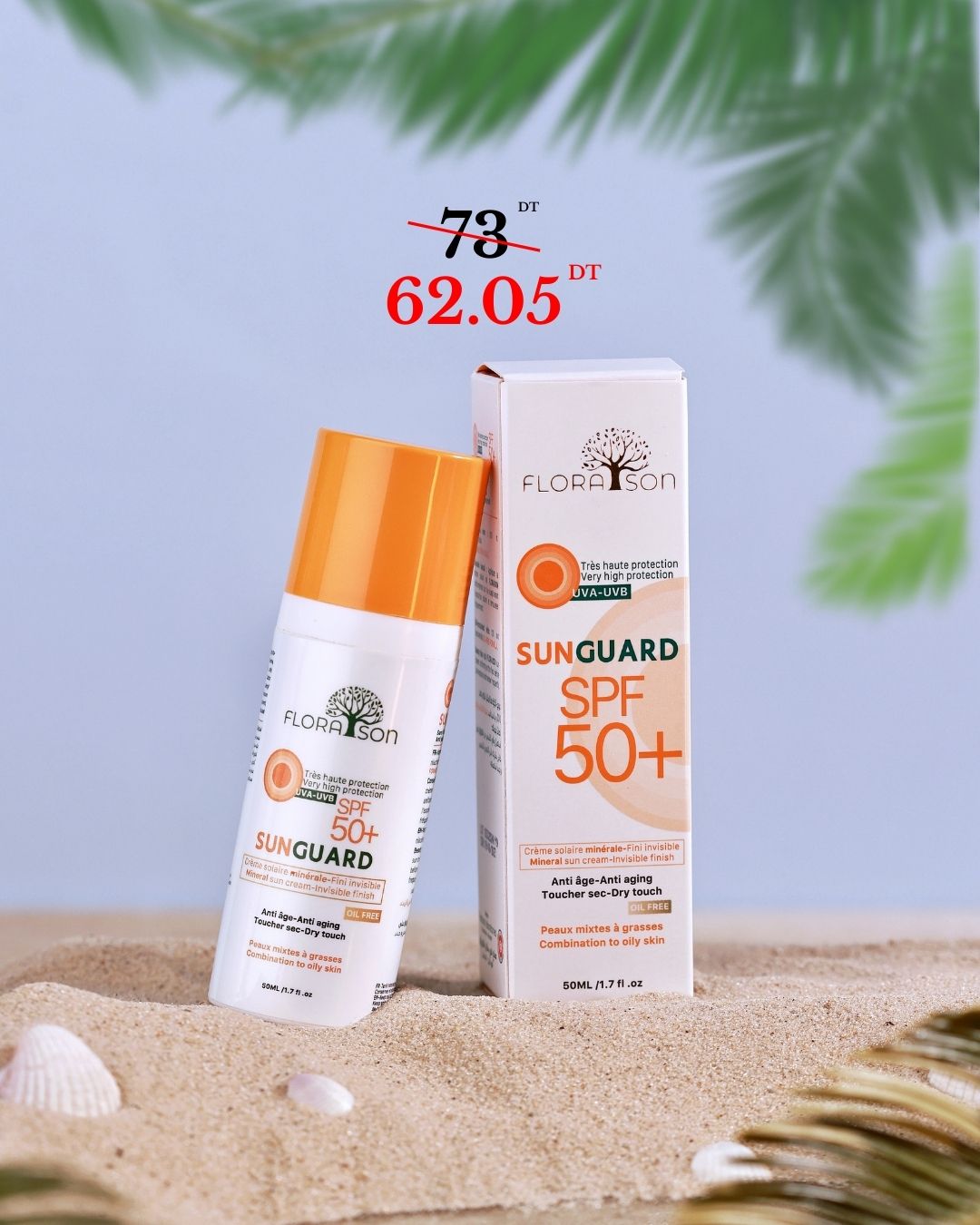 Sunguard SPF50+ Invisible Peaux Mixtes à Grasses
