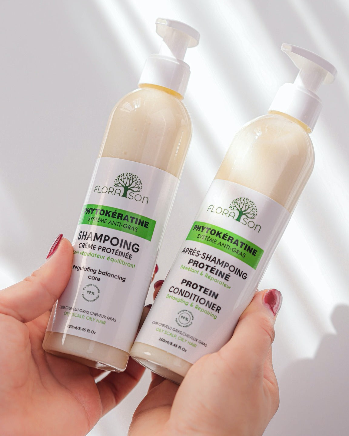 Phytokeratin range for combination to oily hair