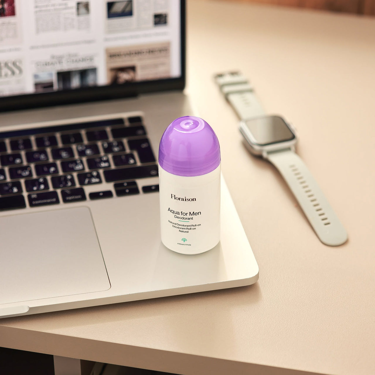 Déodorant Naturel Roll-On AQUA FOR MEN