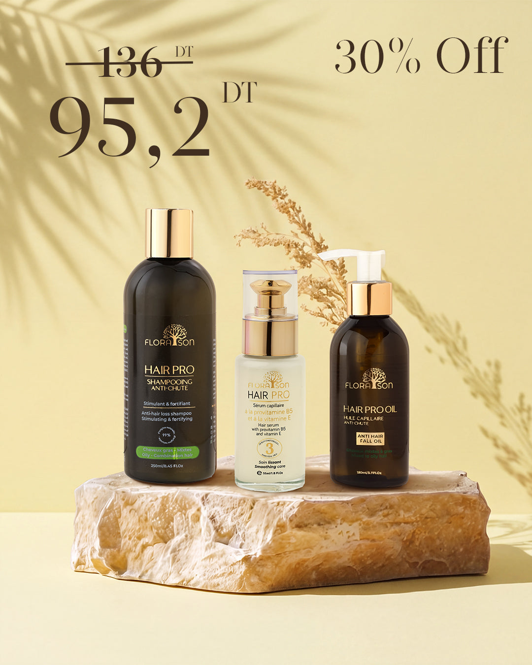 Gamme Hair pro cheveux mixtes à gras