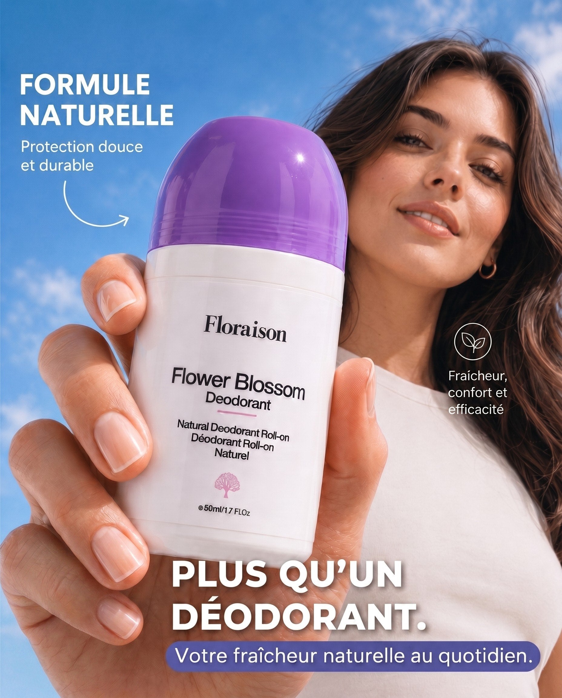 Déodorant Naturel Roll-On Flower Blossom