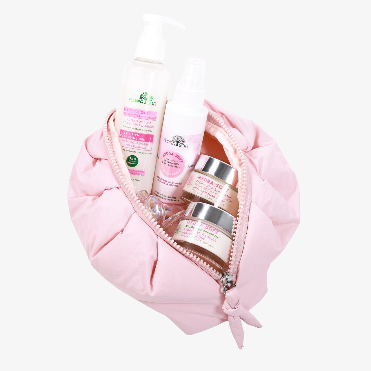 Pochette beauté blush